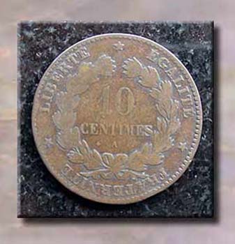 CoinFrench10Centimes1873Ob